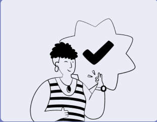 Personal check-in illustration